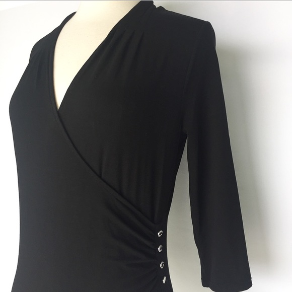 White House Black Market Tops - White House Black Market faux wrap top